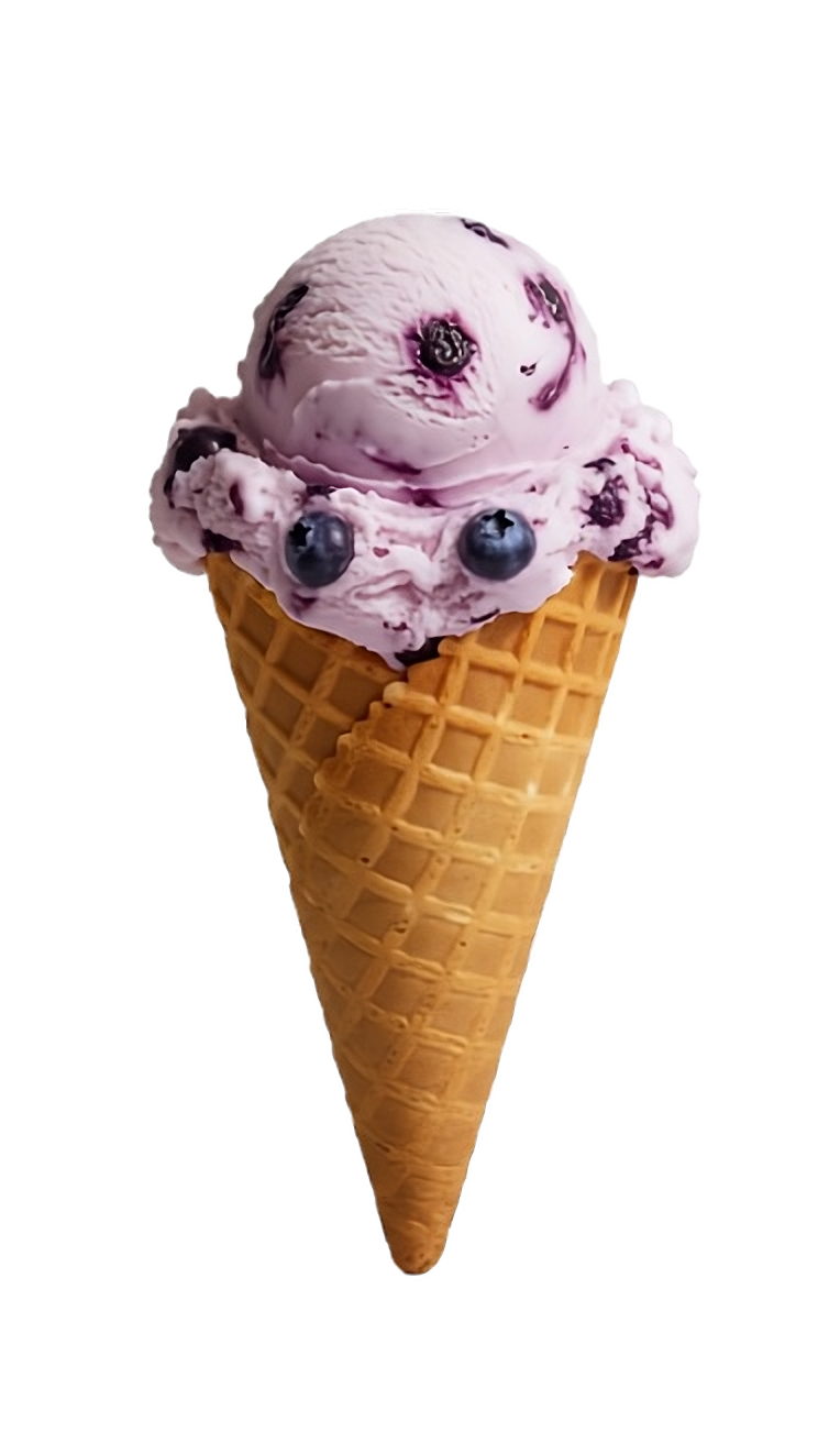 Blueberry scoop